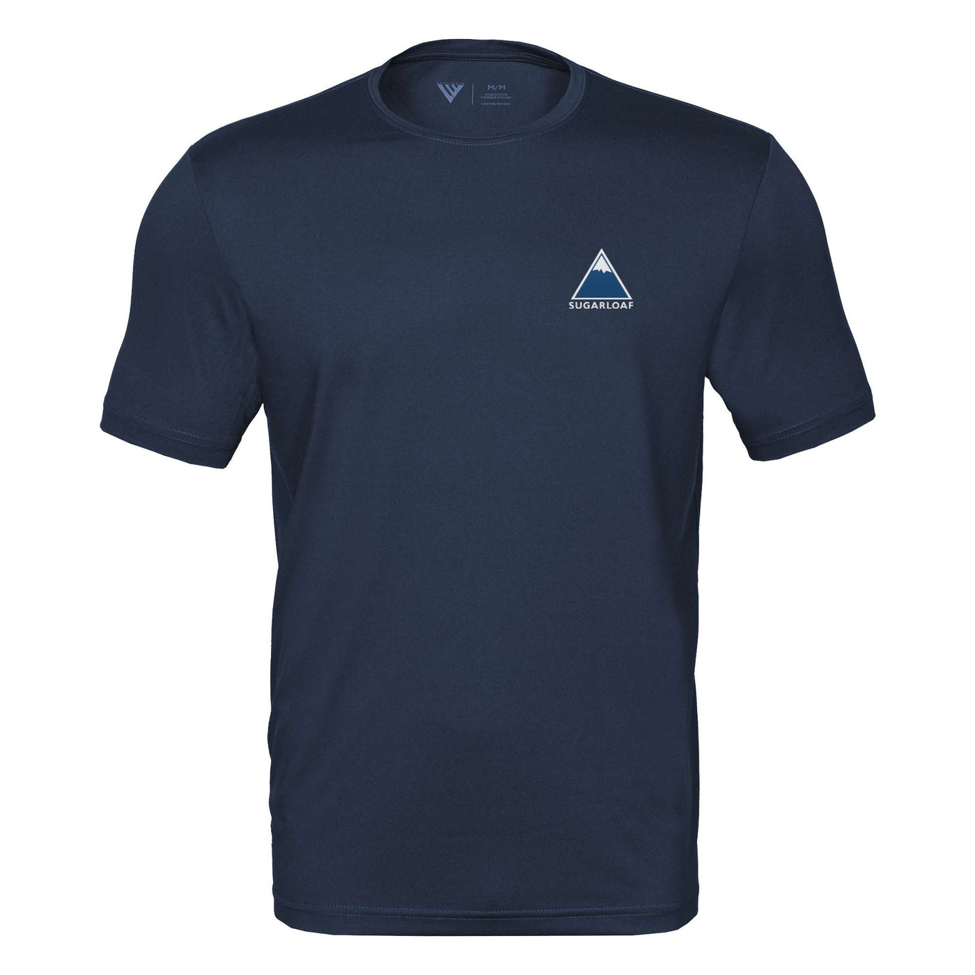 Sugarloaf Tech T-Shirt Full Color Small Chest Logo NAVY