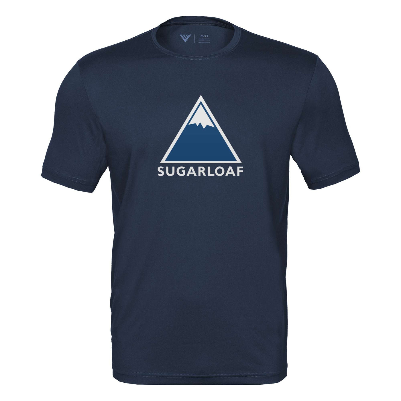 Sugarloaf Tech T-Shirt Full Color Chest Logo NAVY