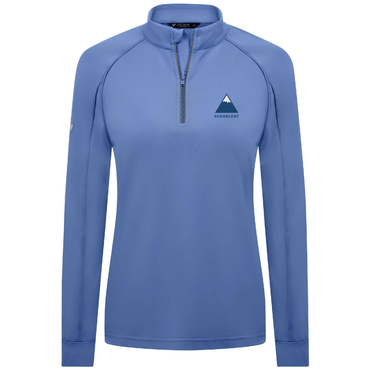 Sugarloaf Women's Lightweight 1/4 Zip Full Color Small Chest Logo ICE 2