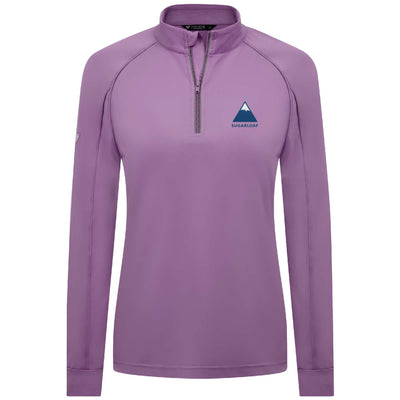 Sugarloaf Women's Lightweight 1/4 Zip Full Color Small Chest Logo LUPINE-VIOLET