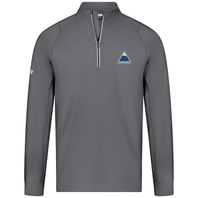 Sugarloaf Men's Lightweight 1/4 Zip Full Color Small Chest Logo CHARCOAL