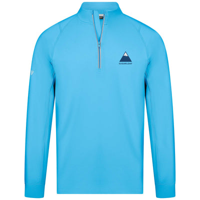 Sugarloaf Men's Lightweight 1/4 Zip Full Color Small Chest Logo NORSE BLUE