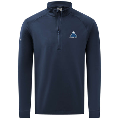 Sugarloaf Men's Midweight 1/4 Zip Full Color Small Chest Logo NAVY