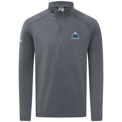 Sugarloaf Men's Midweight 1/4 Zip Full Color Small Chest Logo HEATHER CHARCOAL