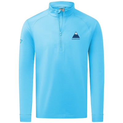 Sugarloaf Men's Midweight 1/4 Zip Full Color Small Chest Logo NORSE BLUE