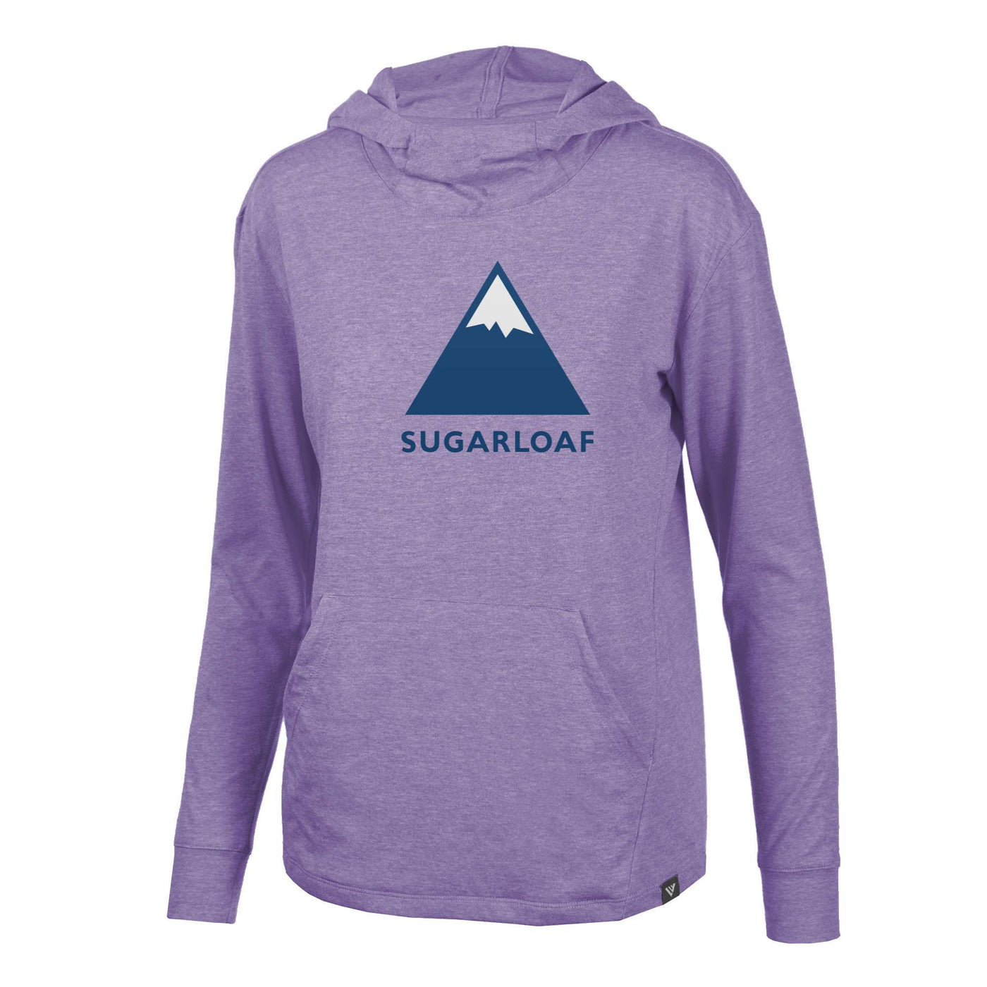 Sugarloaf Women's Lightweight Tech Hoody Full Color Chest Logo 