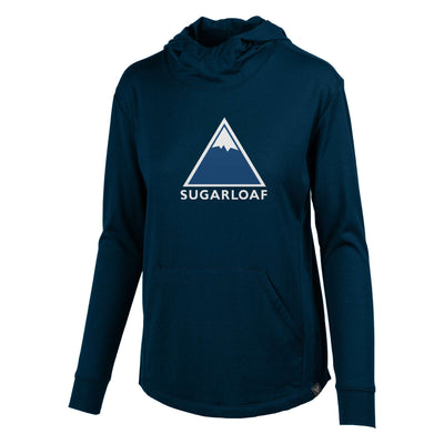 Sugarloaf Women's Lightweight Tech Hoody Full Color Chest Logo 