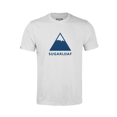 Sugarloaf Kid's Classic T-Shirt Full Color Chest Logo WHITE