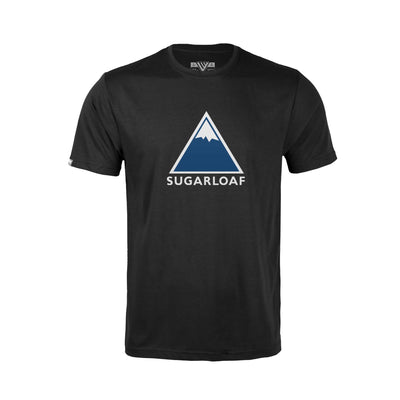 Sugarloaf Kid's Classic T-Shirt Full Color Chest Logo BLACK