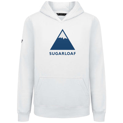 Sugarloaf Kid's Hoody Full Color Chest Logo WHITE