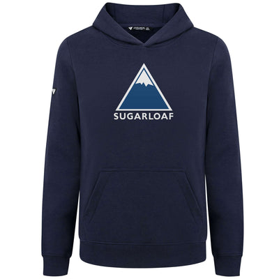 Sugarloaf Kid's Hoody Full Color Chest Logo NAVY