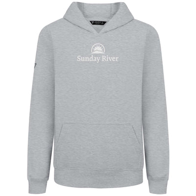 Sunday River Kid's Hoody White Chest Logo HEATHER PEBBLE