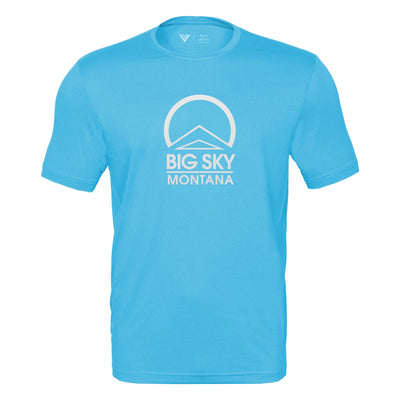 Big Sky Tech T-Shirt White Chest Logo NORSE BLUE