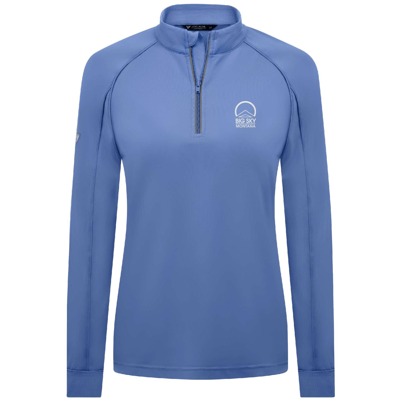 Big Sky Women's Lightweight 1/4 Zip Small Chest Logo ICE 2