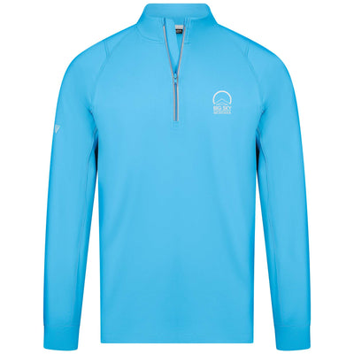 Big Sky Men's Lightweight 1/4 Zip Small Chest Logo NORSE BLUE