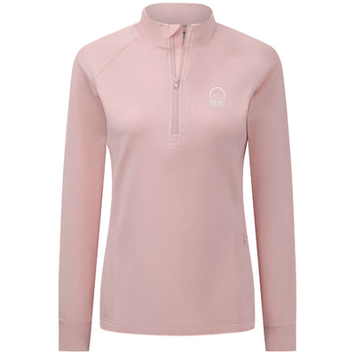 Big Sky Women's Midweight 1/4 Zip Small Chest Logo MAUVE PINK