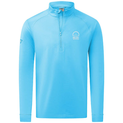 Big Sky Men's Midweight 1/4 Zip Small Chest Logo NORSE BLUE