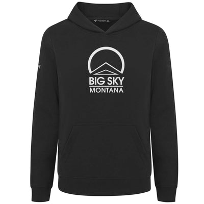 Big Sky Kid's Hoody White Chest Logo BLACK