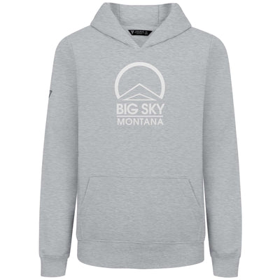 Big Sky Kid's Hoody White Chest Logo PEBBLE