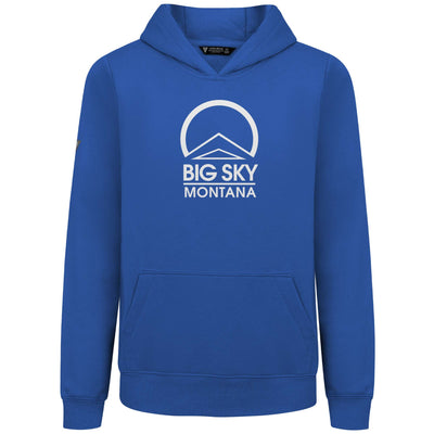 Big Sky Kid's Hoody White Chest Logo TEAM ROYAL