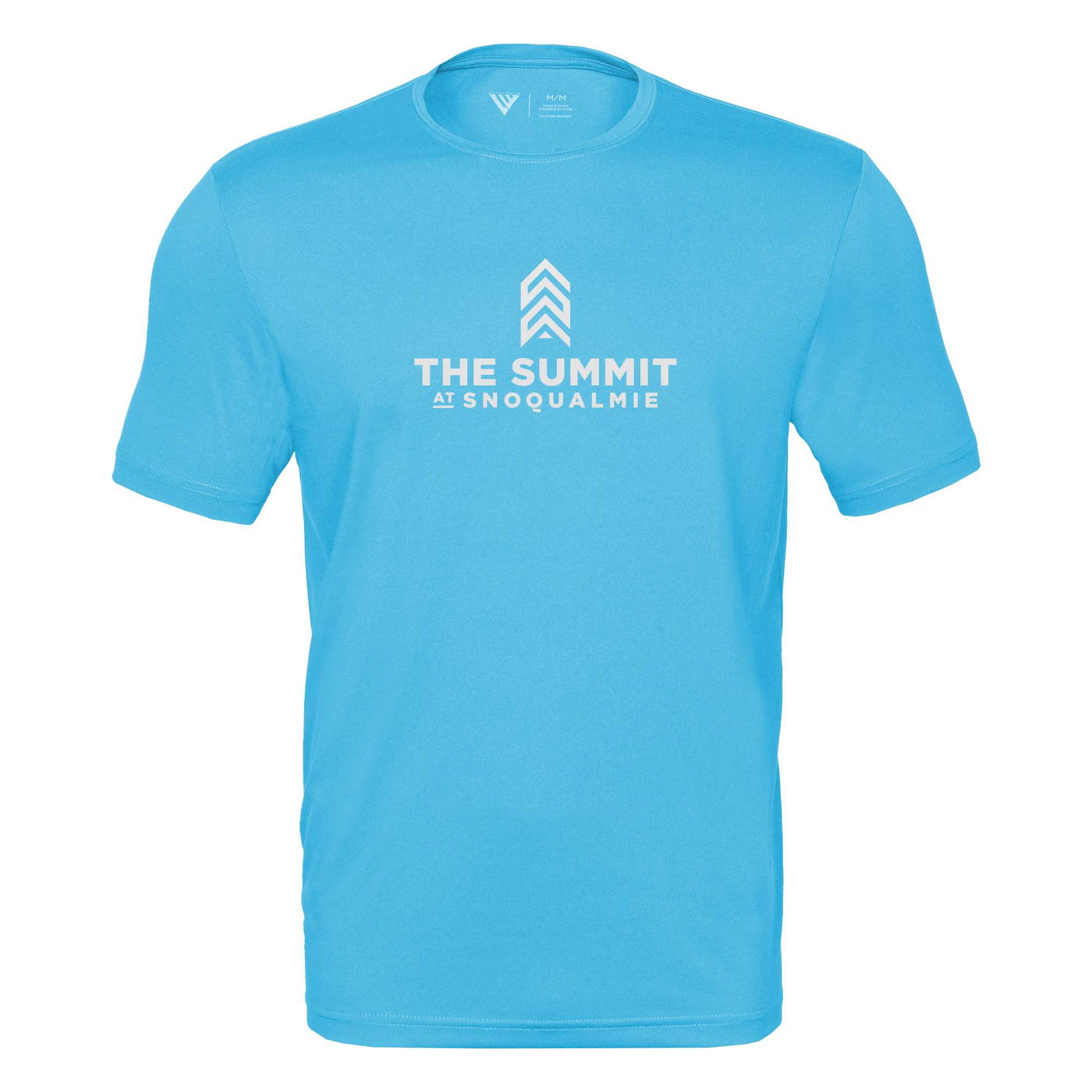 The Summit at Snoqualmie Tech T-Shirt White Chest Logo NORSE BLUE