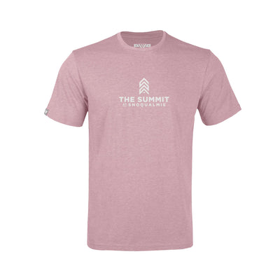 The Summit at Snoqualmie Kid's Classic T-Shirt White Chest Logo HEATHER FAIRY TALE