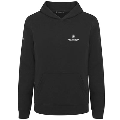 The Summit at Snoqualmie Kid's Hoody White Small Chest Logo BLACK