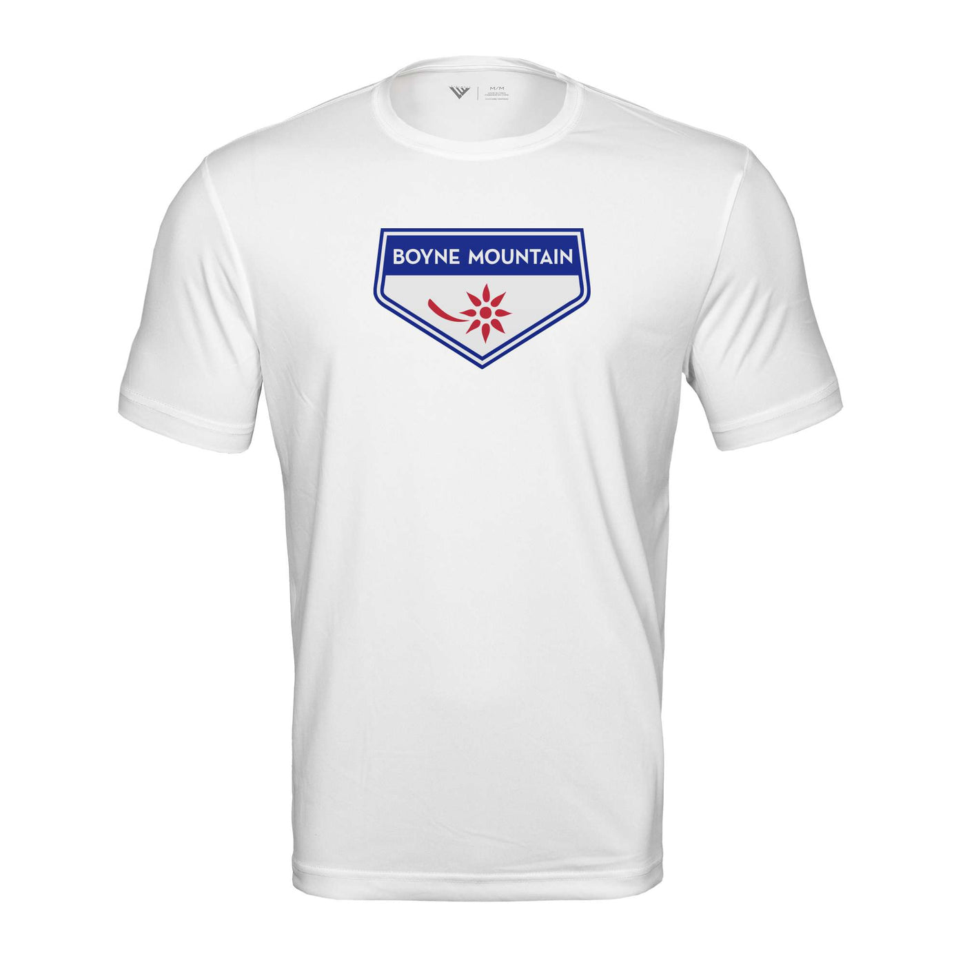 Boyne Mountain Tech T-Shirt Full Color Chest Logo WHITE