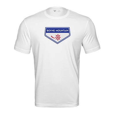 Boyne Mountain Tech T-Shirt Full Color Chest Logo WHITE