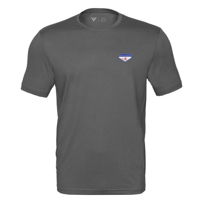 Boyne Mountain Tech T-Shirt Full Color Small Chest Logo CHARCOAL