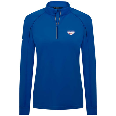 Boyne Mountain Women's Lightweight 1/4 Zip Full Color Small Chest Logo TEAM ROYAL