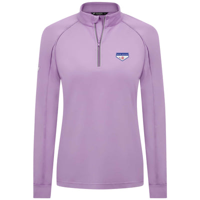 Boyne Mountain Women's Lightweight 1/4 Zip Full Color Small Chest Logo LUPINE-VIOLET