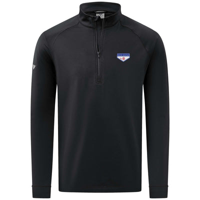 Boyne Mountain Men's Midweight 1/4 Zip Full Color Small Chest Logo BLACK