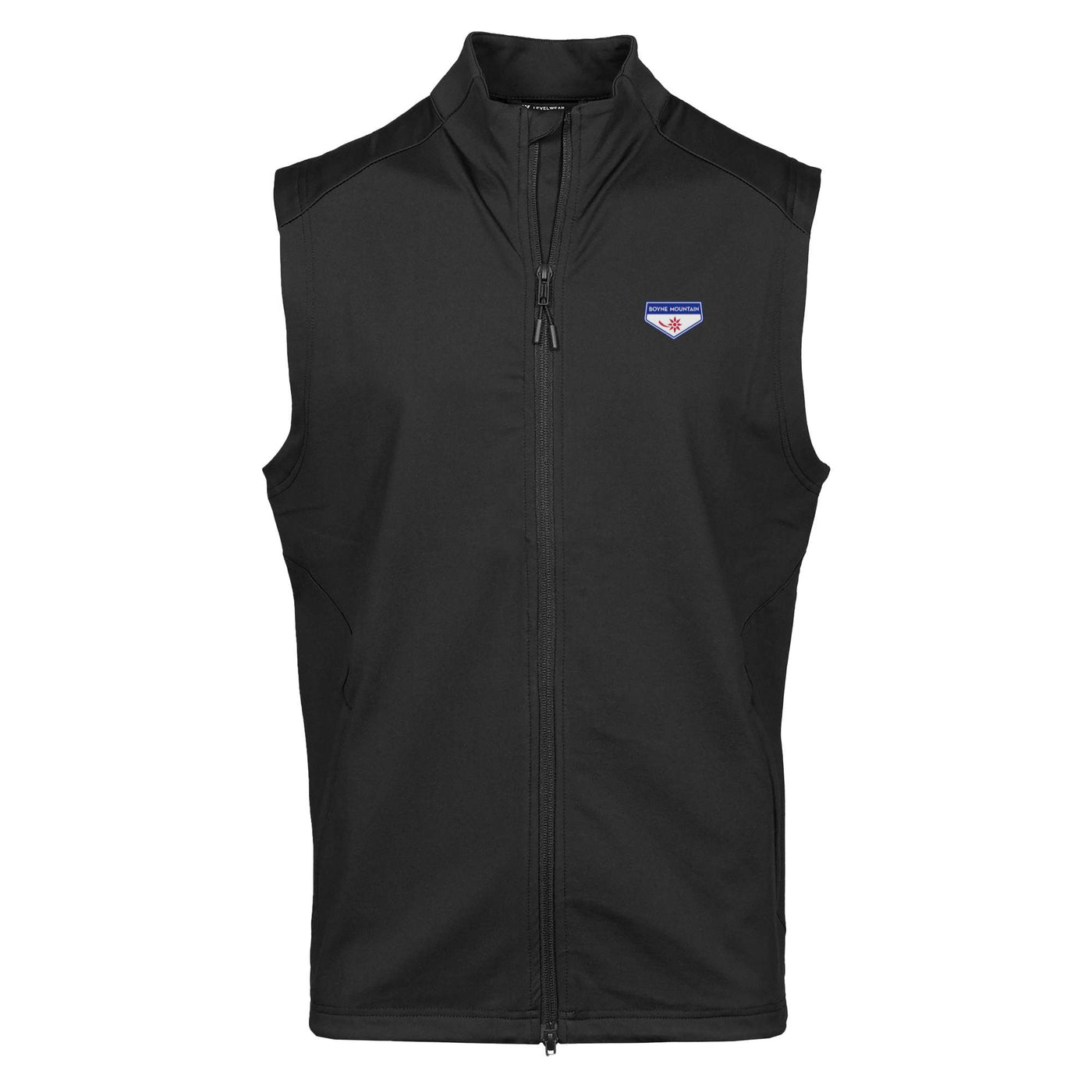 Boyne Mountain Men's Lightweight Vest Full Color Small Chest Logo BLACK