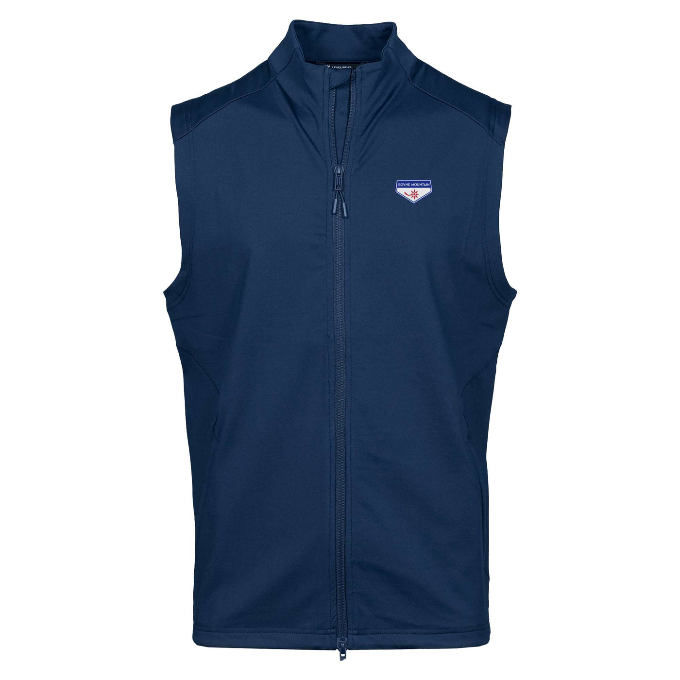 Boyne Mountain Men's Lightweight Vest Full Color Small Chest Logo NAVY