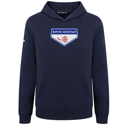 Boyne Mountain Kid's Hoody Full Color Chest Logo NAVY