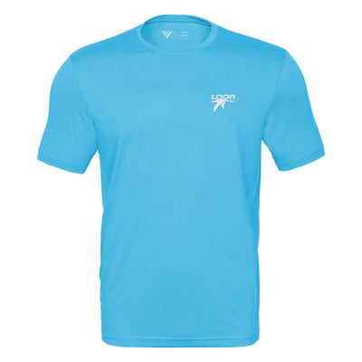 Loon Mountain Tech T-Shirt White Small Chest Logo NORSE BLUE