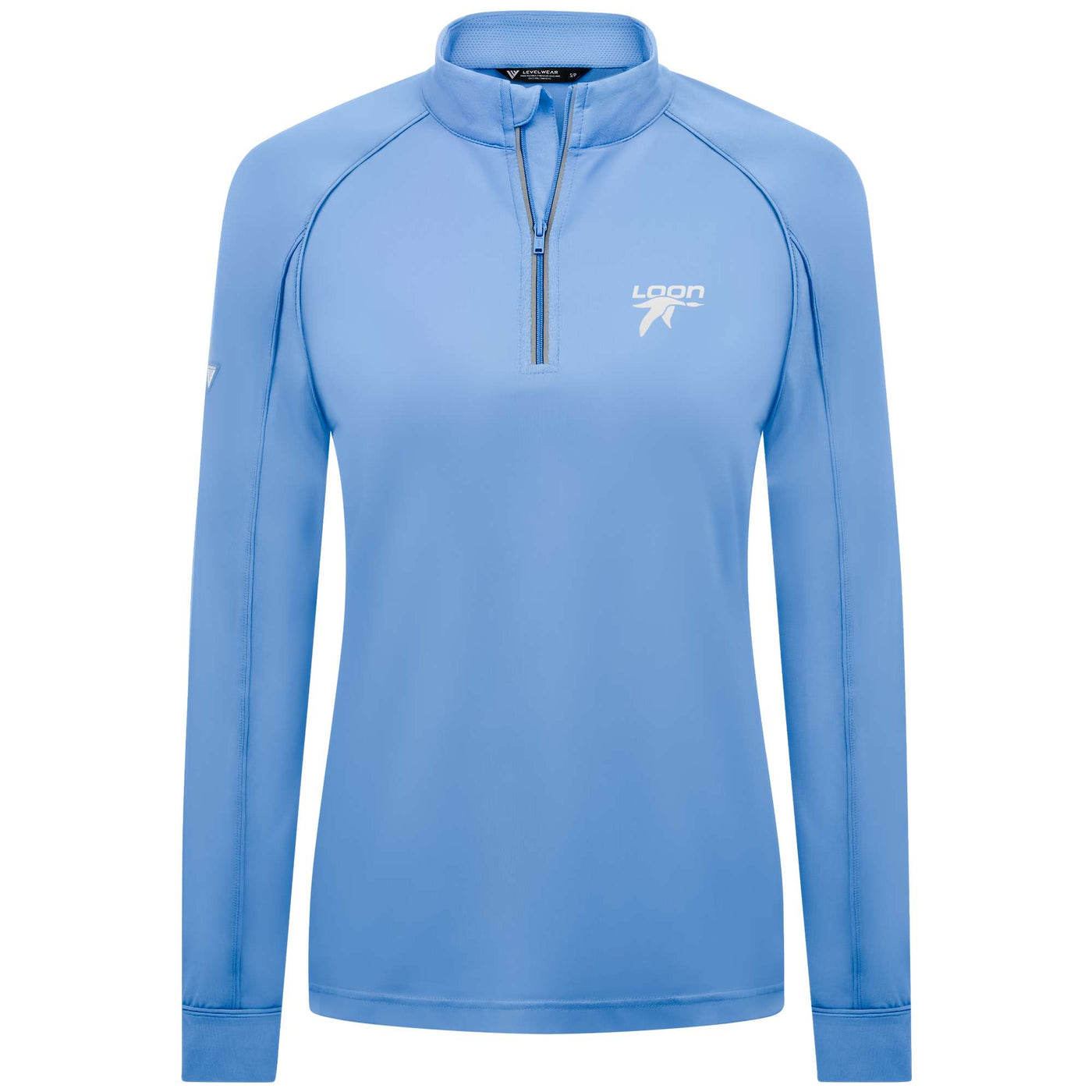 Loon Mountain Women's Lightweight 1/4 Zip White Small Chest Logo ICE 2