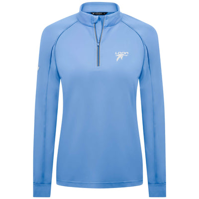 Loon Mountain Women's Lightweight 1/4 Zip White Small Chest Logo ICE 2