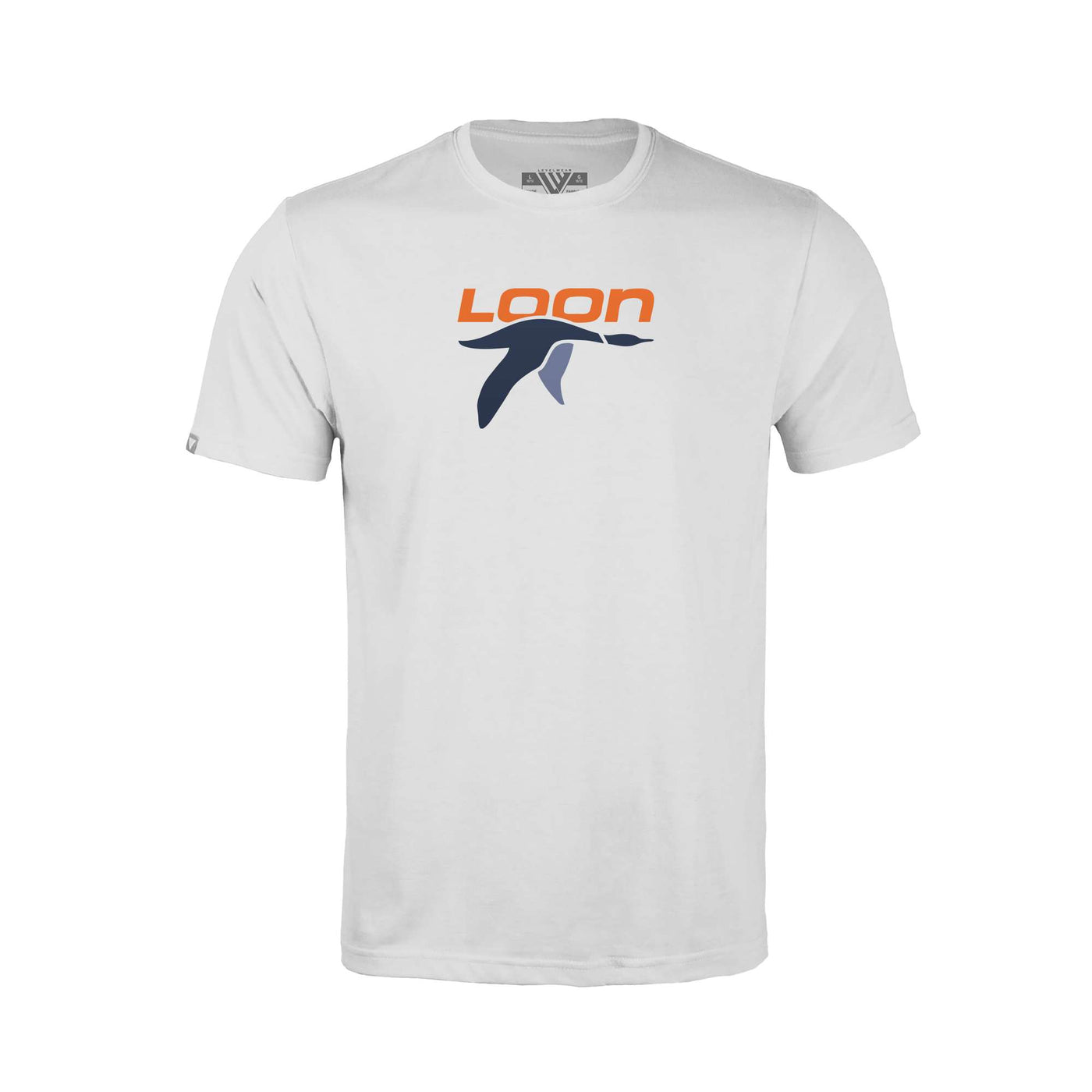 Loon Mountain Kid's Classic T-Shirt Full Color Chest Logo WHITE