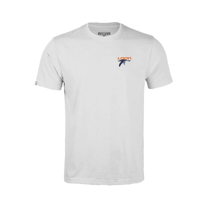 Loon Mountain Kid's Classic T-Shirt Full Color Small Chest Logo WHITE