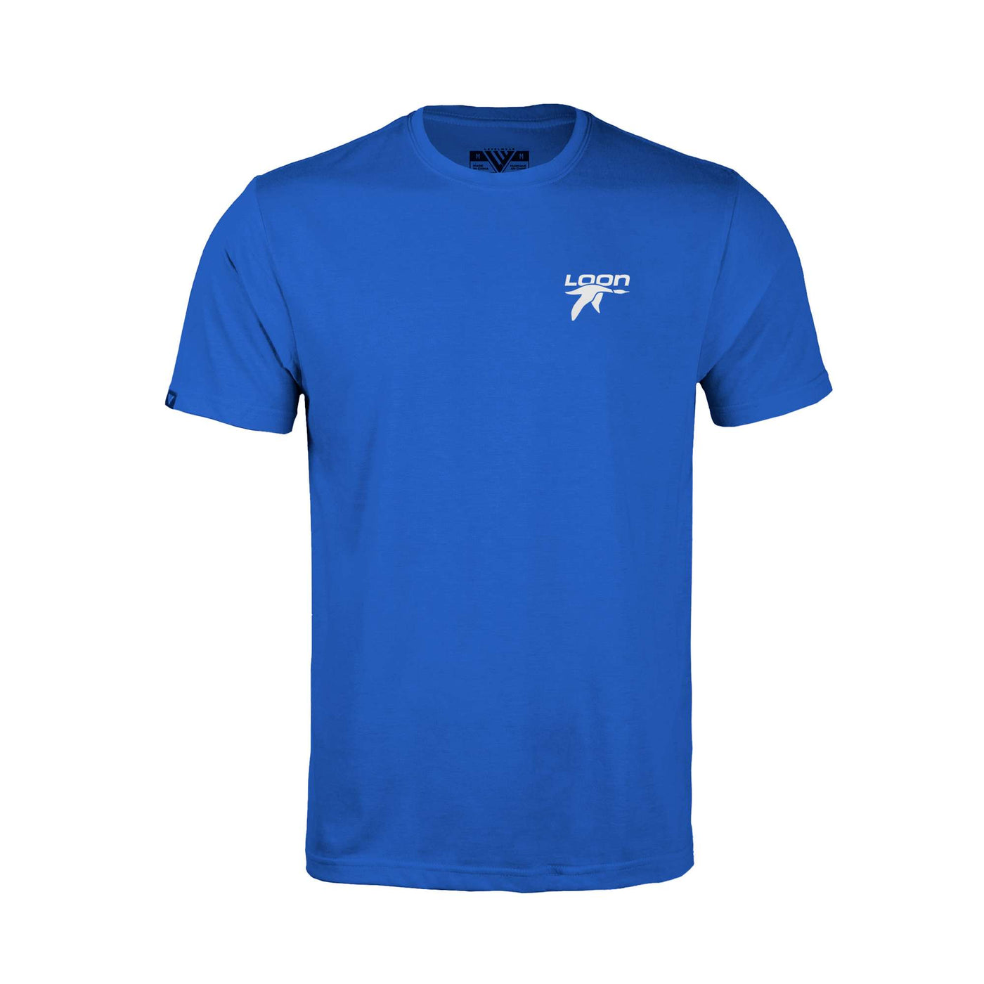 Loon Mountain Kid's Classic T-Shirt White Small Chest Logo TEAM ROYAL