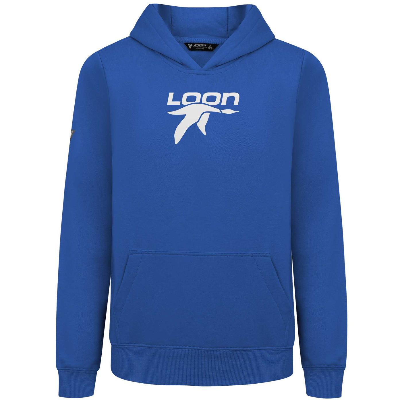 Loon Mountain Kid's Hoody White Chest Logo TEAM ROYAL