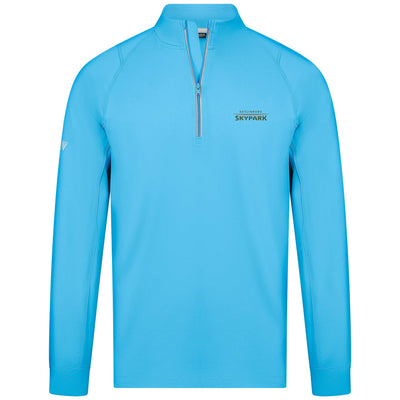 Gatlinburg Skypark Men's Lightweight 1/4 Zip Full Color Small Chest Logo NORSE BLUE