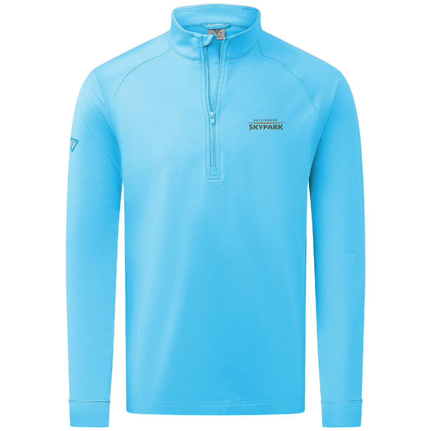 Gatlinburg SkyPark Men's Midweight 1/4 Zip Full Color Small Chest Logo NORSE BLUE