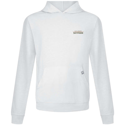 Gatlinburg Skypark Men's Lightweight Tech Hoody Full Color Small Chest Logo WHITE