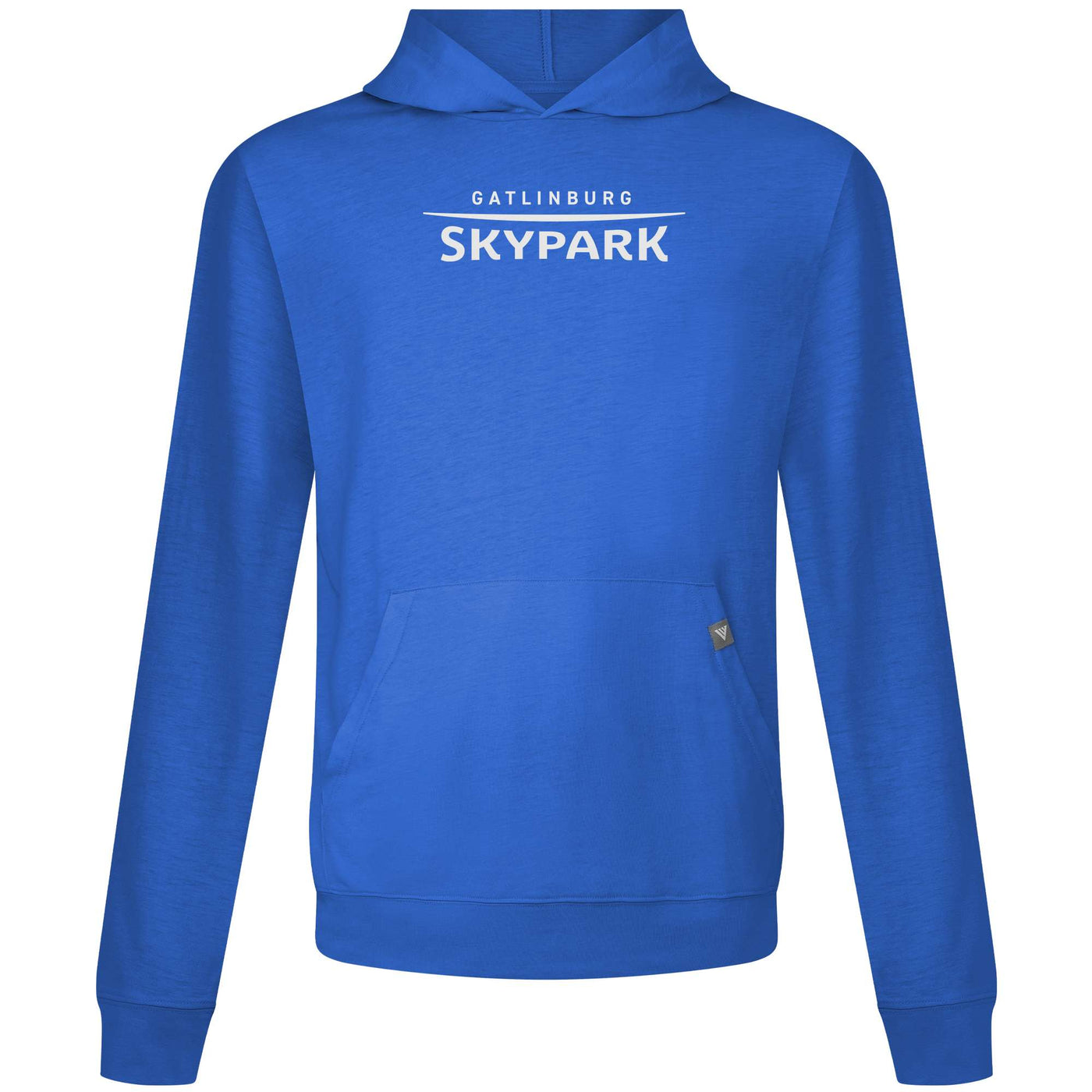 Gatlinburg SkyPark Men's Lightweight Tech Hoody White Chest Logo TEAM ROYAL