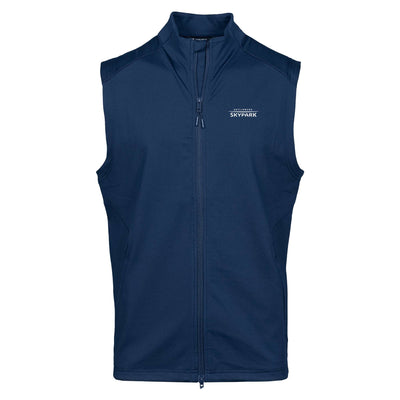 Gatlinburg SkyPark Men's Lightweight Vest White Small Chest Logo NAVY