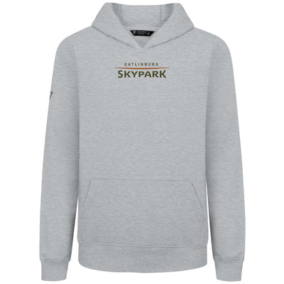 Gatlinburg SkyPark Kid's Hoody Full Color Chest Logo HEATHER PEBBLE