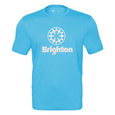 Brighton Tech T-Shirt White Chest Logo NORSE BLUE